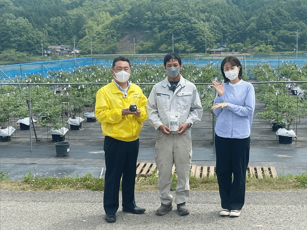 「笑味(えみ)ちゃん天気予報」の取材がきました